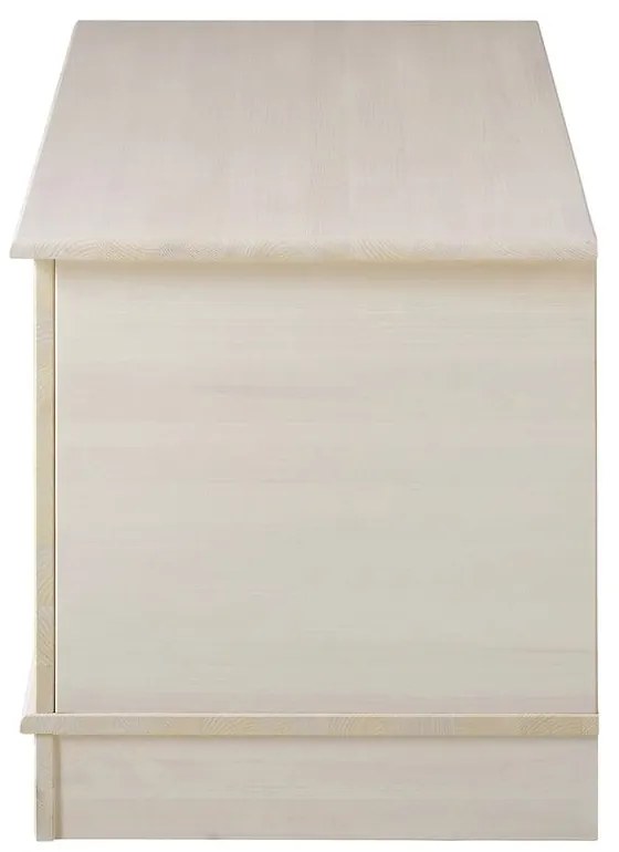 Biela truhlica z borovicového dreva 80x45 cm Anita – Støraa