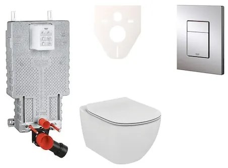 Cenovo zvýhodnený závesný WC set GROHE na zamurovanie + WC Ideal Standard Tesi 38643SET-KE