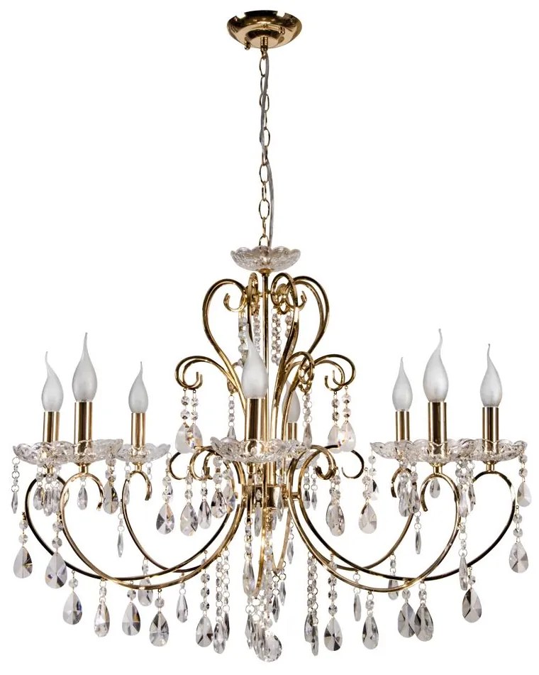 Candellux AURORA Luster 8*40W E14 Gold 38-98644