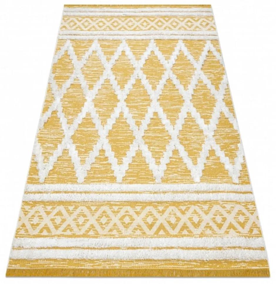 Kusový koberec Claris žltý 117x170cm