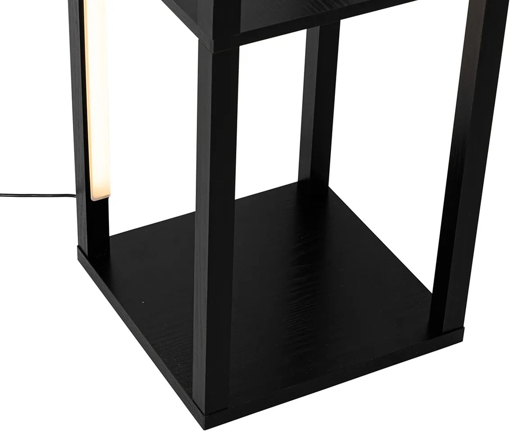 Dizajnová stojaca lampa čierna vrátane LED 3-stupňový stmievač - Tianna