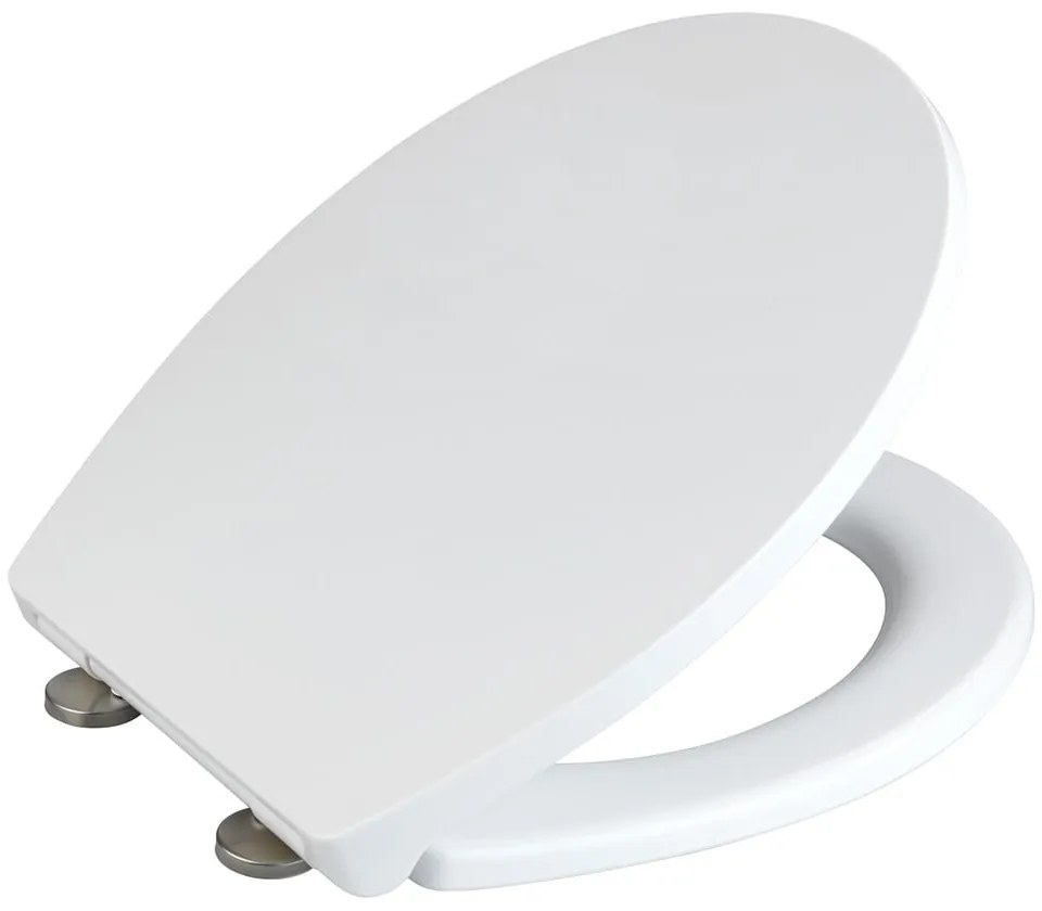 Biela toaletná doska Wenko Ostuni Easy Close