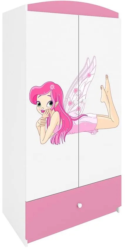 Skriňa Babydreams Ružová – Víla 2