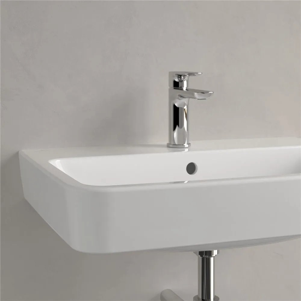 VILLEROY & BOCH O.novo závesné umývadlo s otvorom (zadná a spodná strana brúsená), s prepadom, 650 x 460 mm, biela alpská, s povrchom AntiBac a CeramicPlus, 4A41KGT2