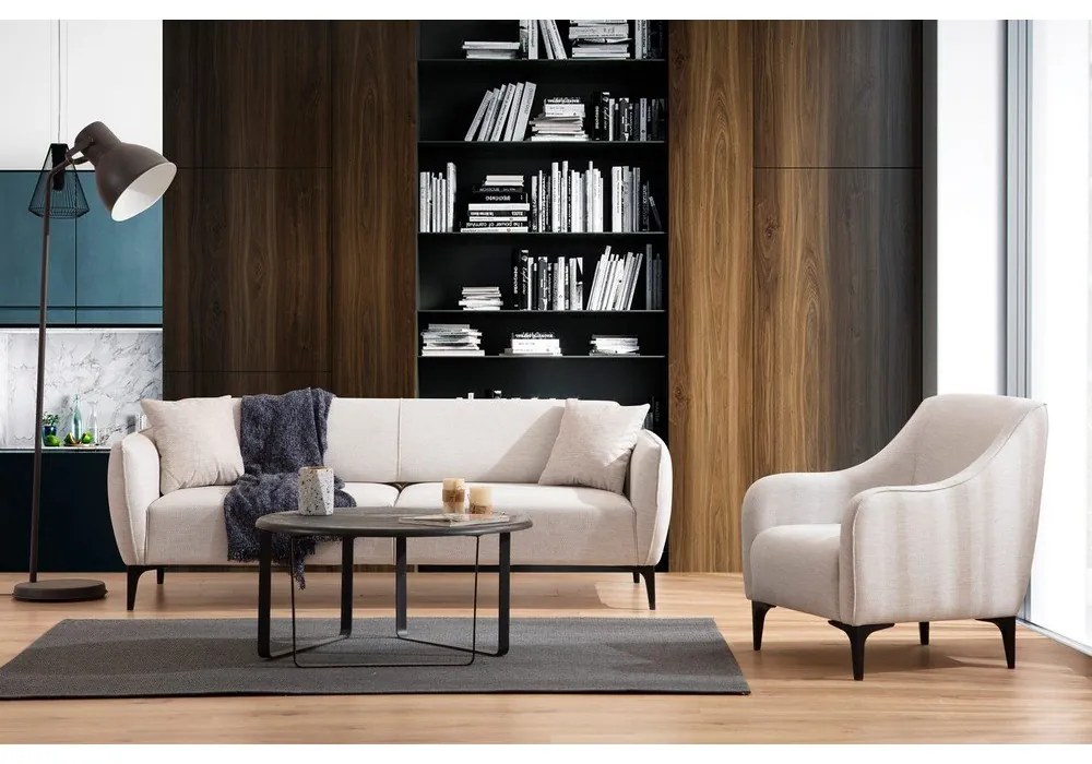 Krémová pohovka 220 cm Belissimo – Balcab Home