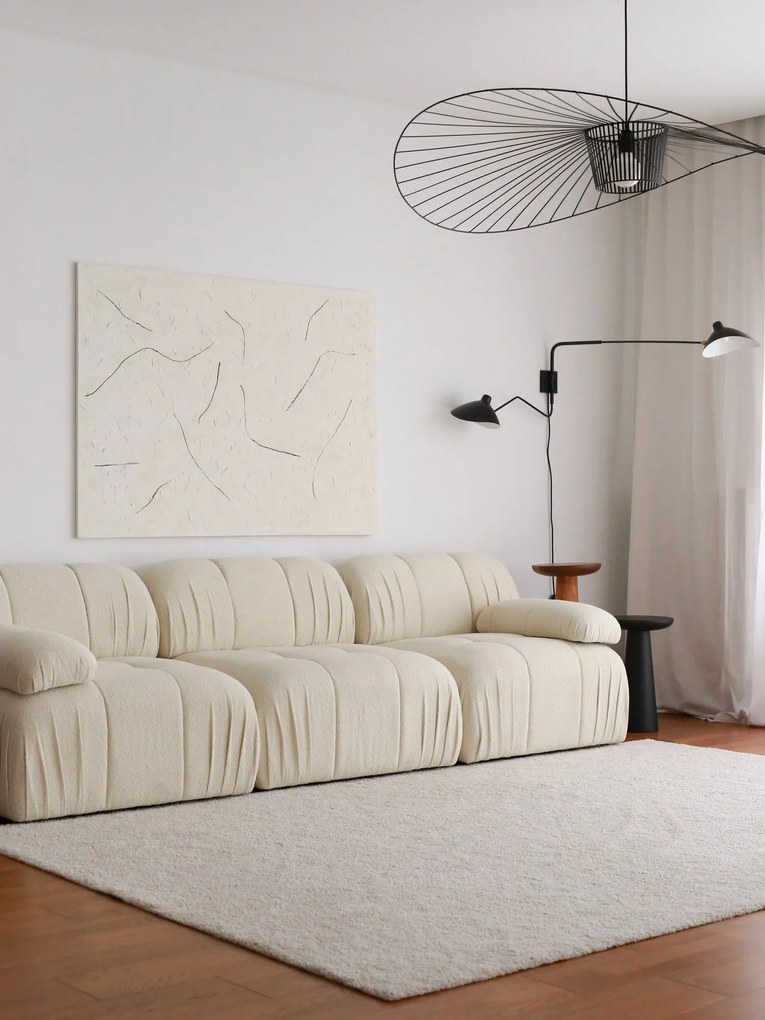 Nadčasová trojmiestna pohovka Uniqsofa - biela