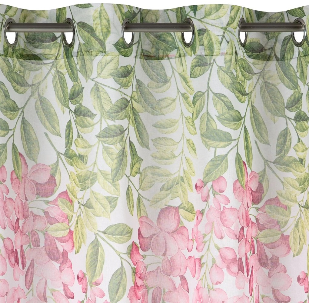 ZÁCLONA NA KRÚŽKOCH JULIETA 140X250 CM VIACFAREBNÁ