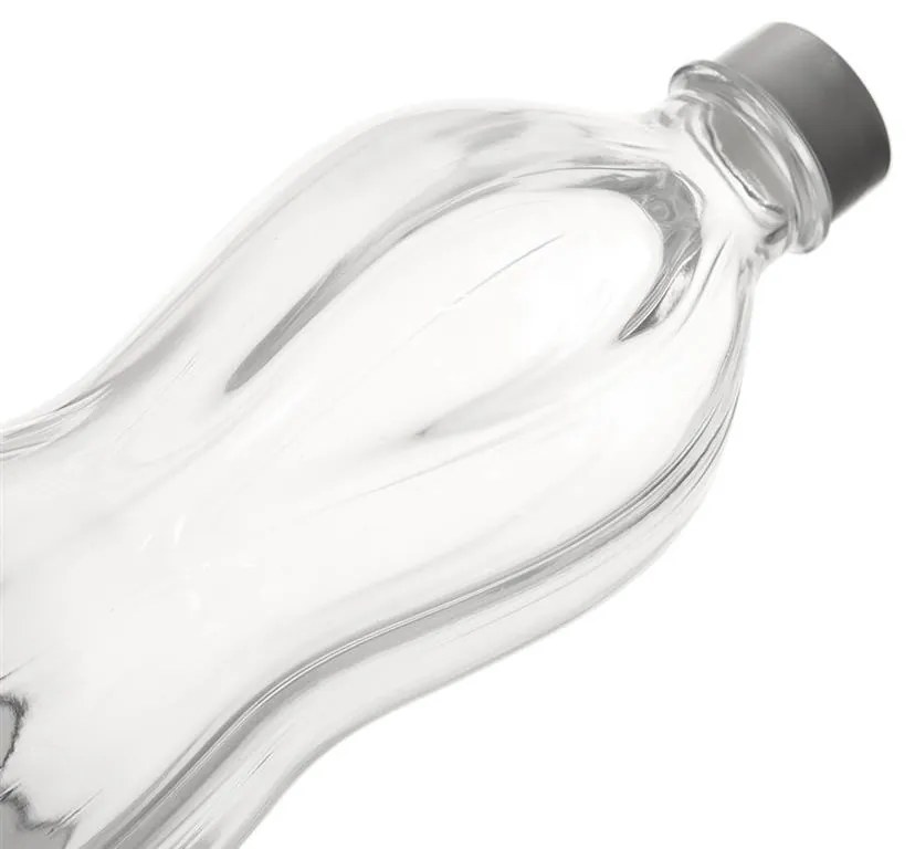 Sklenená fľaša na mlieko/ olej / aviváž, s uzáverom so závitom - 1l AQUA