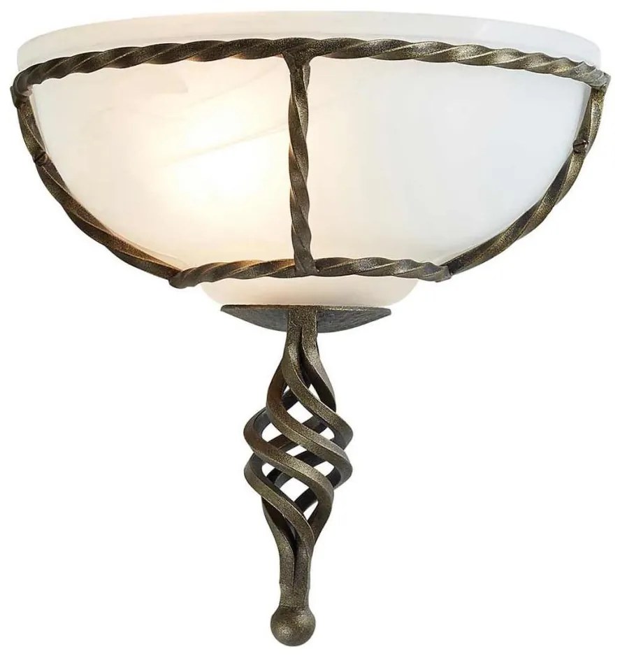 Elstead PB-WU-BLK-GOLD - Nástenné svietidlo PEMBROKE 1xE27/60W/230V