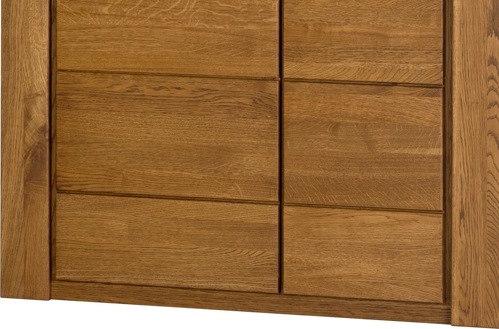 Vitrína Velvet II 12 110 cm z masívu s LED osvetlením dub Rustikal