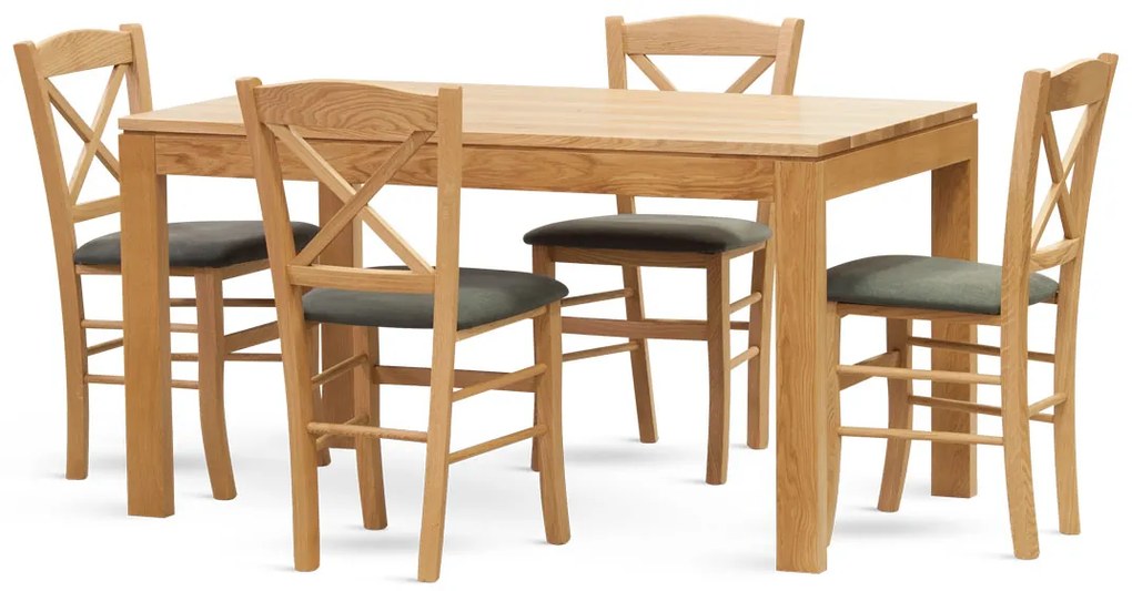 Stima Stolička CLAYTON s čalúneným sedákom Vyberte odtieň ->: Biela, Vyberte látku ->: LUX Terracotta 10