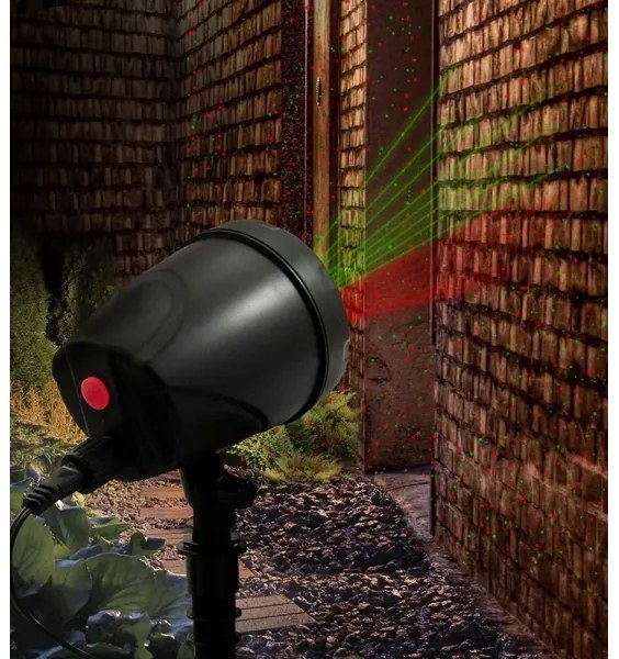 LED Vonkajší laserový projektor LED/5W/230V IP44