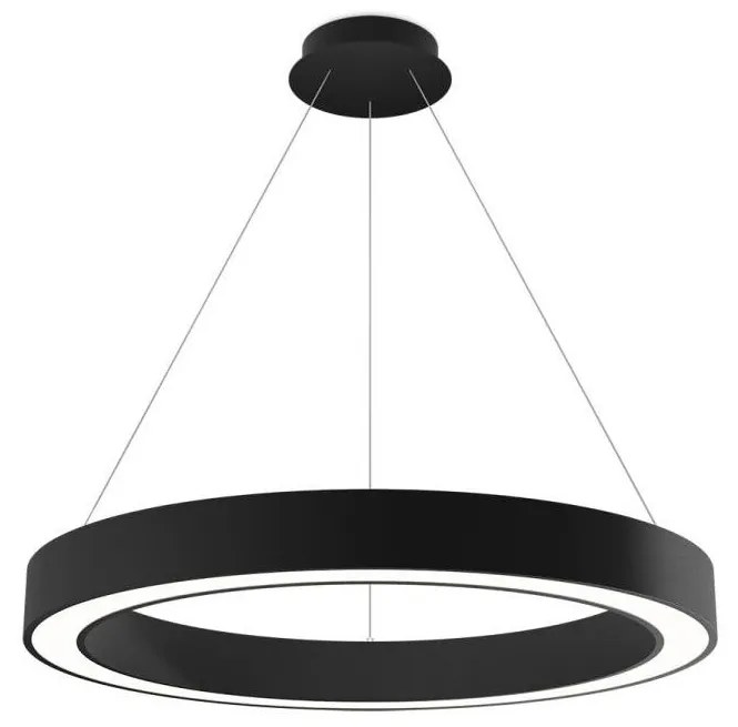 LED2 - LED Stmievateľný luster na lanku SATURN LED/60W/230V 3000K/4000K čierna