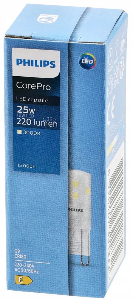 PHILIPS LED žiarovka - G9 - 1,9 W - 220Lm - teplá biela Corepro Premium