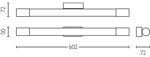 Philips - Kúpeľňové osvetlenie zrkadla ROVER LED/10W/230V IP44 čierna