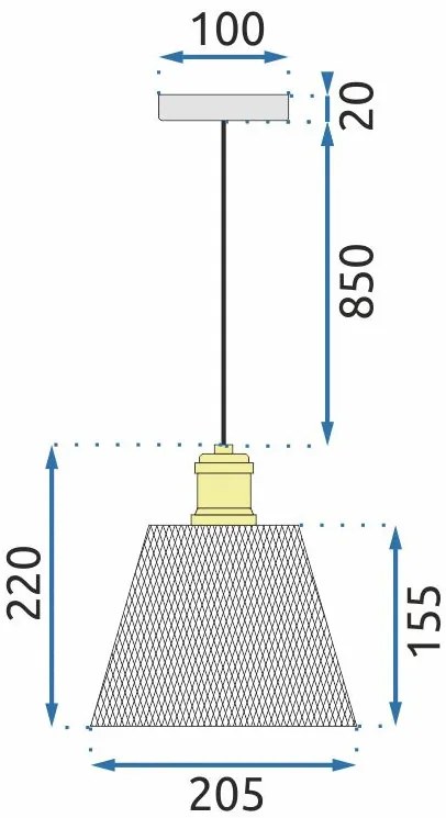 Toolight, Stropné svietidlo APP944-1CP Set Black, čierna, OSW-03238