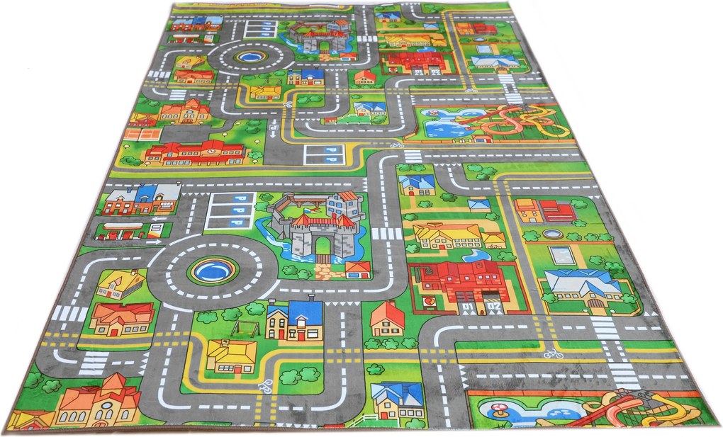 TA Koberec B-529 FLANNEL PRINTED Sivý Obdĺžnikový Rozmer: 120x170 cm