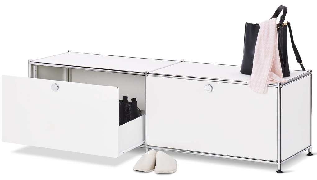 Kovová nízka skrinka »CN3« so zásuvkami