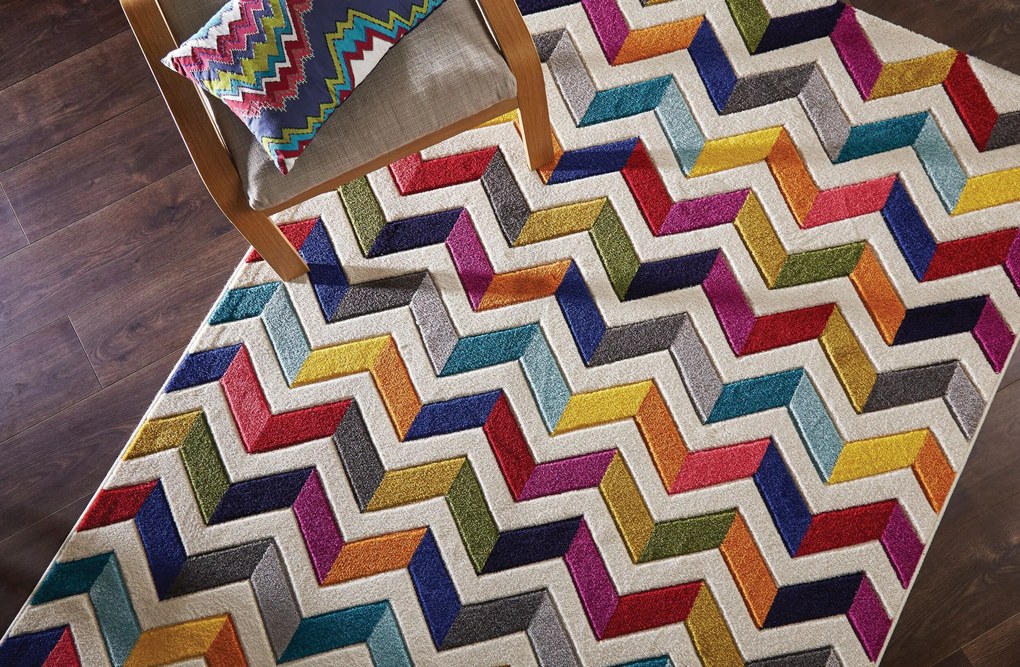 Kusový koberec Spectrum Bolero Multi, 80x150, viacfarebná, obývacia izba, Flair Rugs