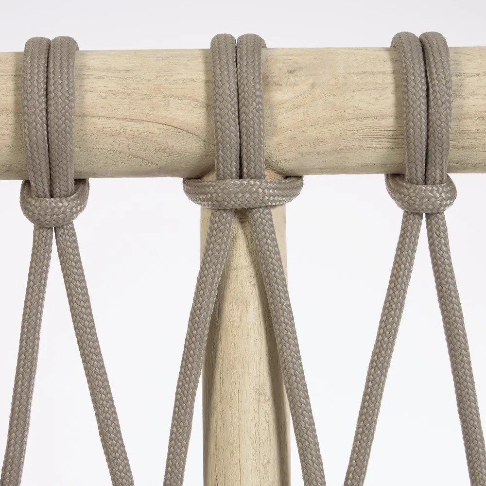 Čelo postele z cédrového dreva v sivo-prírodnej farbe 165x60 cm Aberash - Kave Home