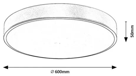 Rabalux 71038 - Stmievateľné LED stropné svietidlo TESIA LED/60W/230V 3000-6000K + diaľkový ovládač