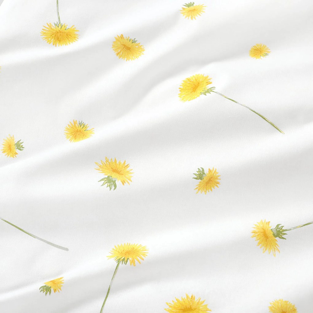 Goldea behúň na stôl 100% bavlnené plátno - púpavy 50x180 cm