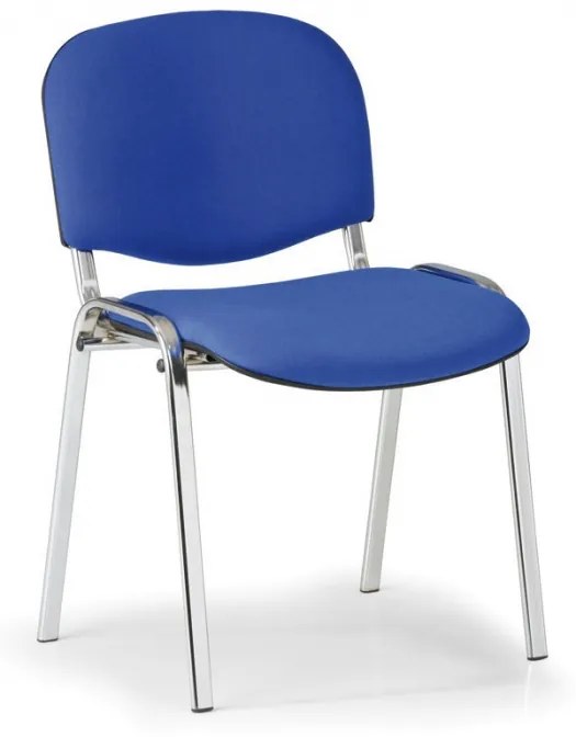Konferenčná stolička VIVA chróm 3+1 ZADARMO, modrá