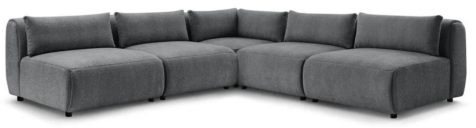 Sivá rohová pohovka (variabilná) Jeanne – Bobochic Paris