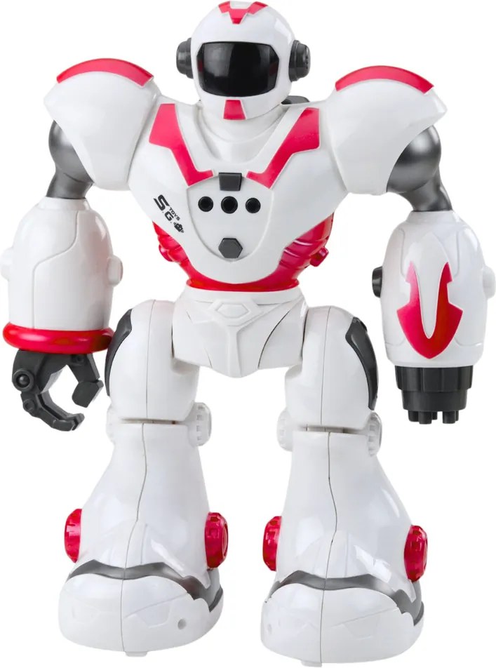 LEAN Toys Interaktívny diaľkovo ovládaný robot RC 16 funkcií Svetlá Zvuky Ružová