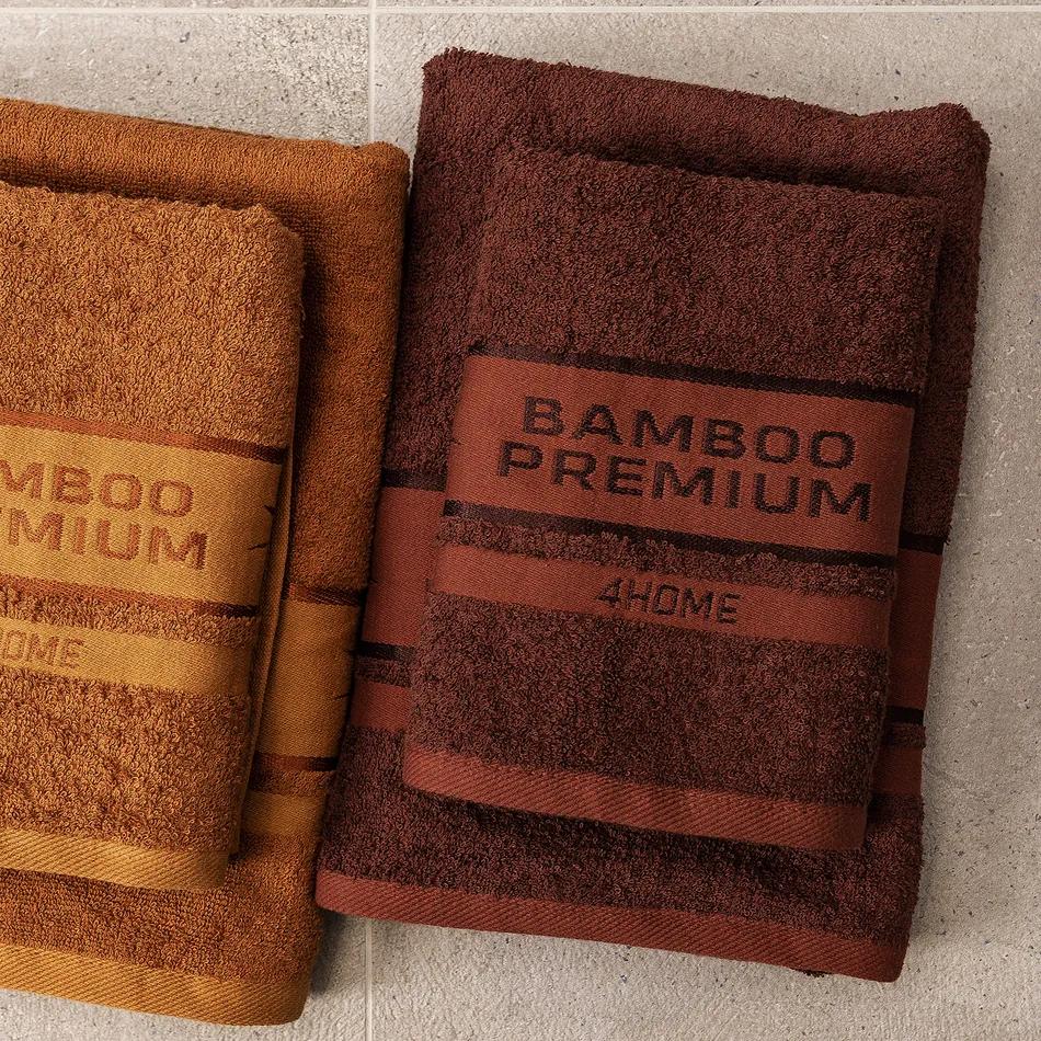 4Home Uterák Bamboo Premium tmavohnedá