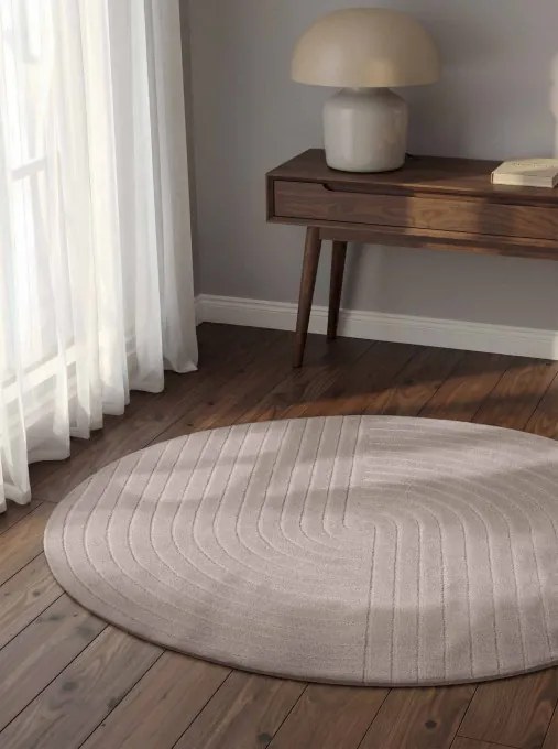 Koberec ARCURA svetlosivý kruh