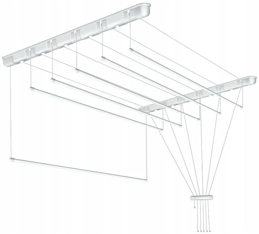 Erga Erga, stropný vešiak na sušenie bielizne 7x90 cm, biela, ERG-SEP-10SUSSUF0097P