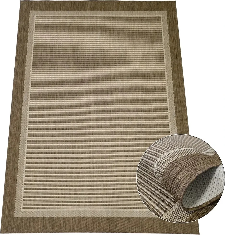 Koberec Eqos 0001 BEIGE – béžový obdĺžnikový Rozmer: 160x220 cm