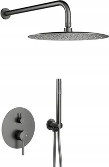 Kfa Podomietková Sprchová Súprava S Batériou Moza, Gun Metal Grey Pvd