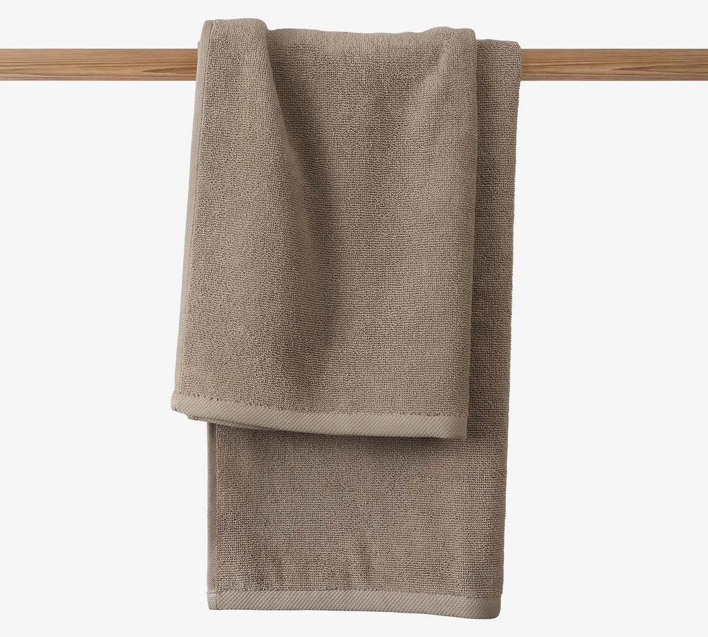Goldea bavlnený froté uterák / osuška soft bez bordúry – sivohnedý 50 x 100 cm