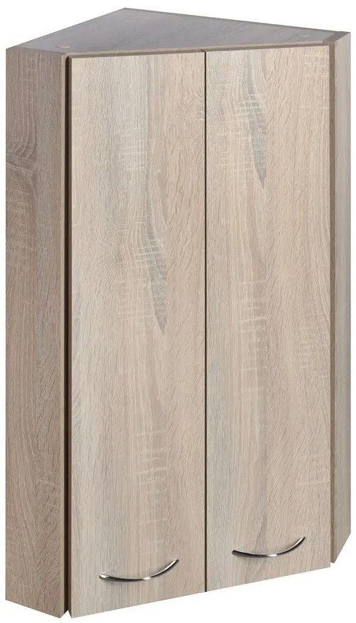 Aqualine Aqualine, ZOJA/KERAMIA FRESH horná skrinka rohová 35x76x35cm, dub platin, 50333
