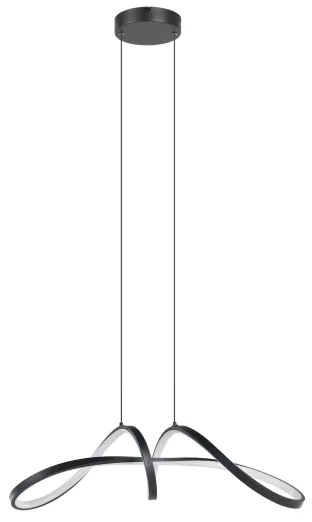 Eglo 901159 - LED RGBW Stmievateľný luster na lanku CALAROSSA-Z LED/22W/230V čierna