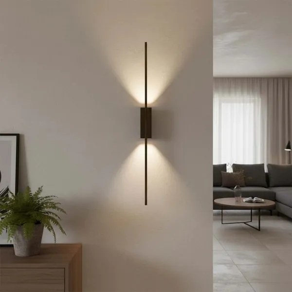 LED nástenné svietidlo AISHA LED/12W/230V 4000K 80 cm čierne
