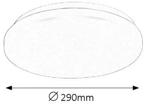 Rabalux LED stropné svietidlo Rob 1x20W | 1400lm | 4000K - priemer 29cm, biela