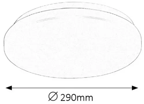 Rabalux LED stropné svietidlo Rob 1x20W | 1400lm | 4000K - priemer 29cm, biela