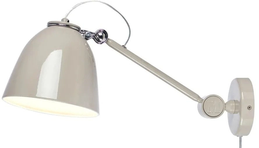 Sivobéžové nástenné svietidlo do zásuvky Tilt – Markslöjd