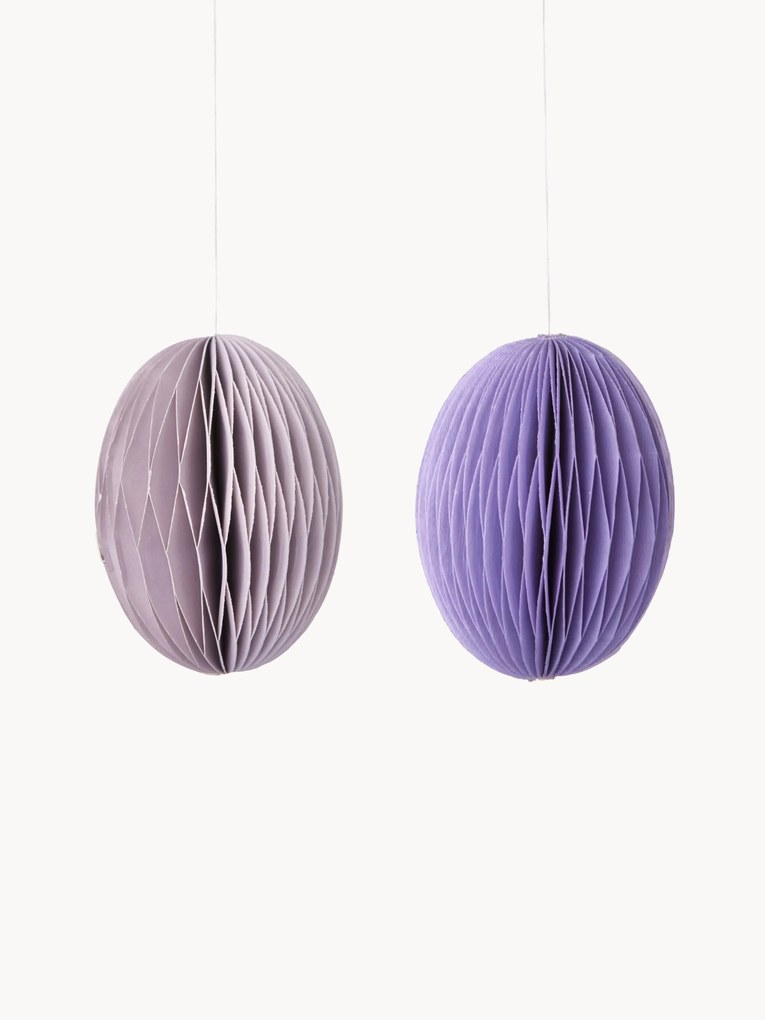 Ručne vyrobené veľkonočné závesné dekorácie Honeycomb, 2 ks