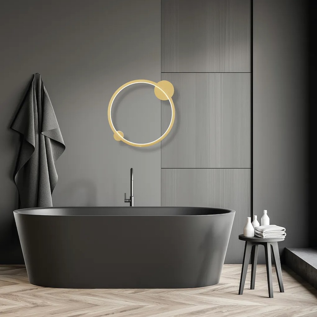 EUlight Nástenné LED svietidlo Saturno2, 1x LED 25w, 4000k, g