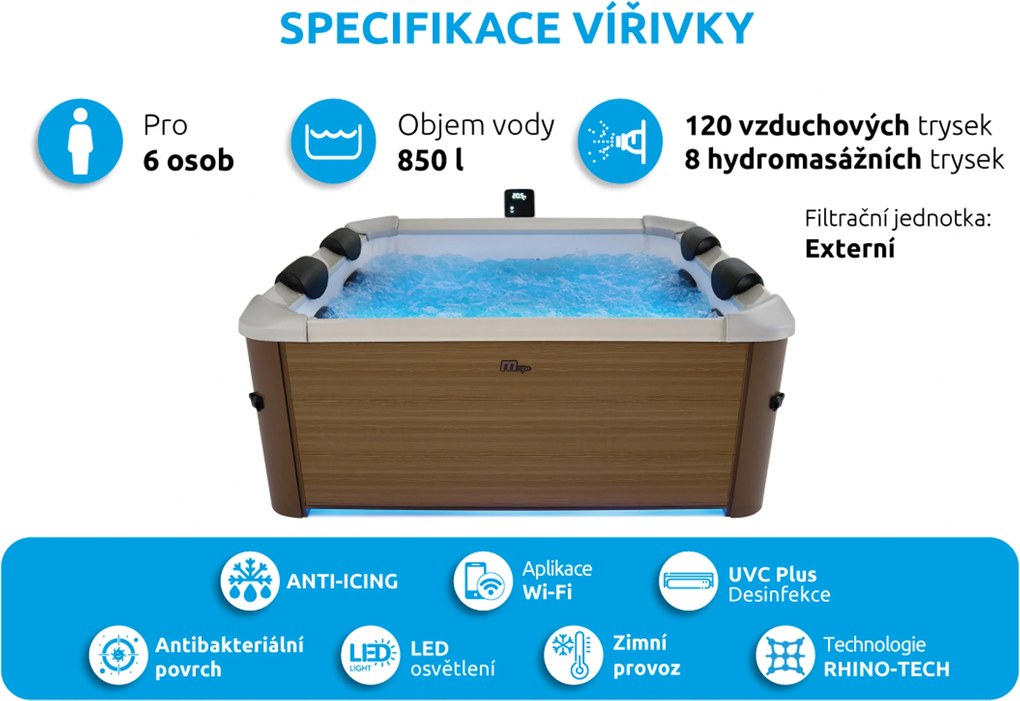 Mspa | Vírivý bazén MSPA Oslo Amber F-AM063W | 11400311