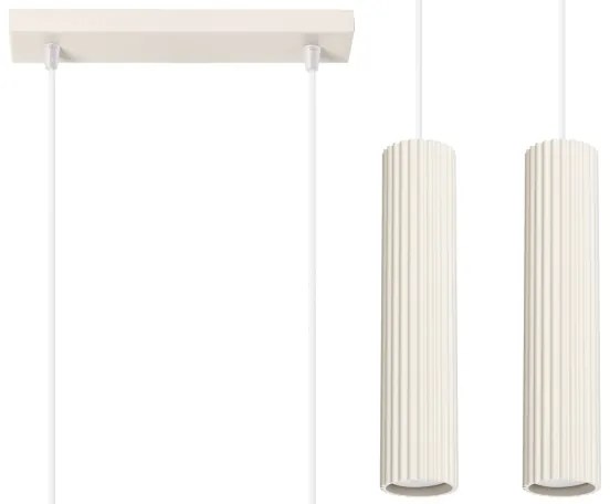 Sollux SL.1593 - Luster na lanku KARBON 2xGU10/10W/230V krémová