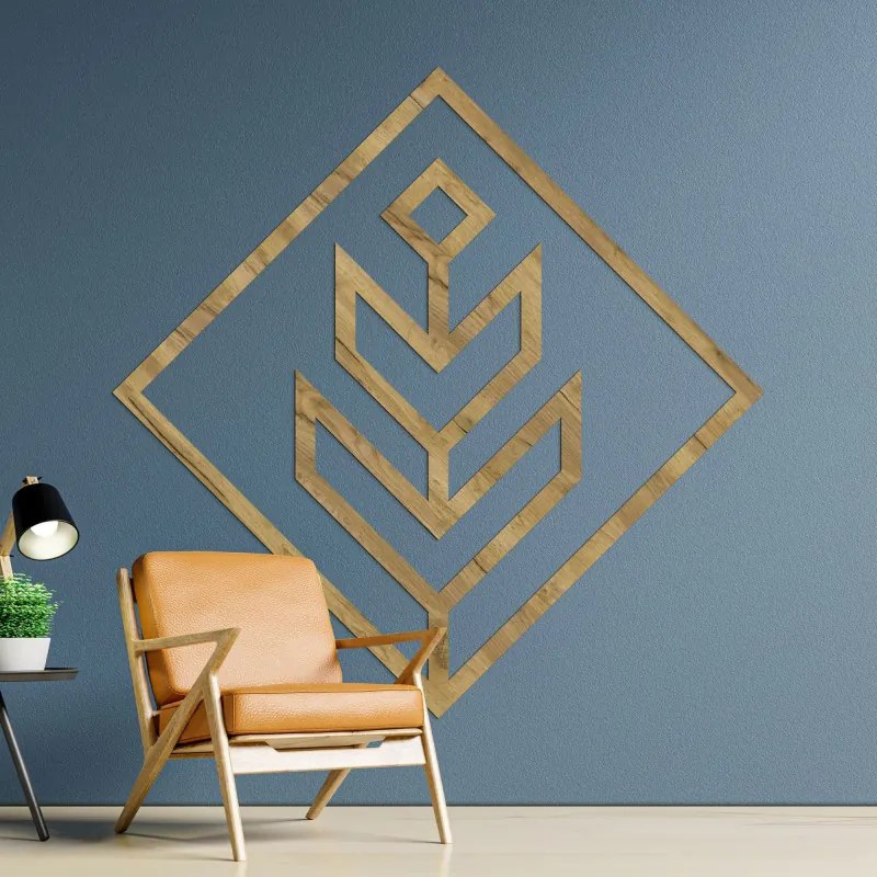 Nástenná geometrická dekorácia štvorec | SENTOP HDF0397-C