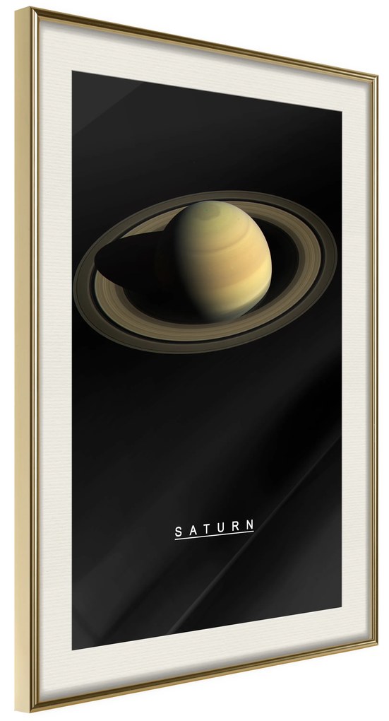 Artgeist Plagát - Saturn [Poster] Veľkosť: 30x45, Verzia: Zlatý rám