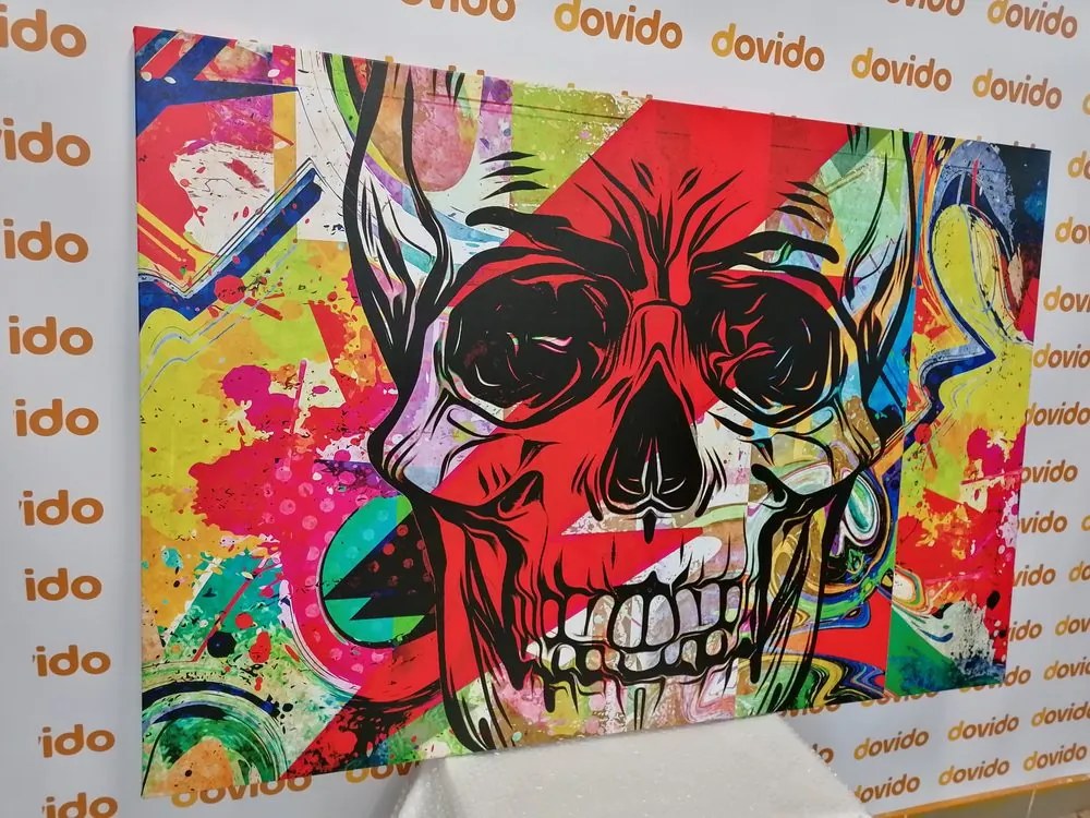 Obraz lebka v graffiti  prevedení