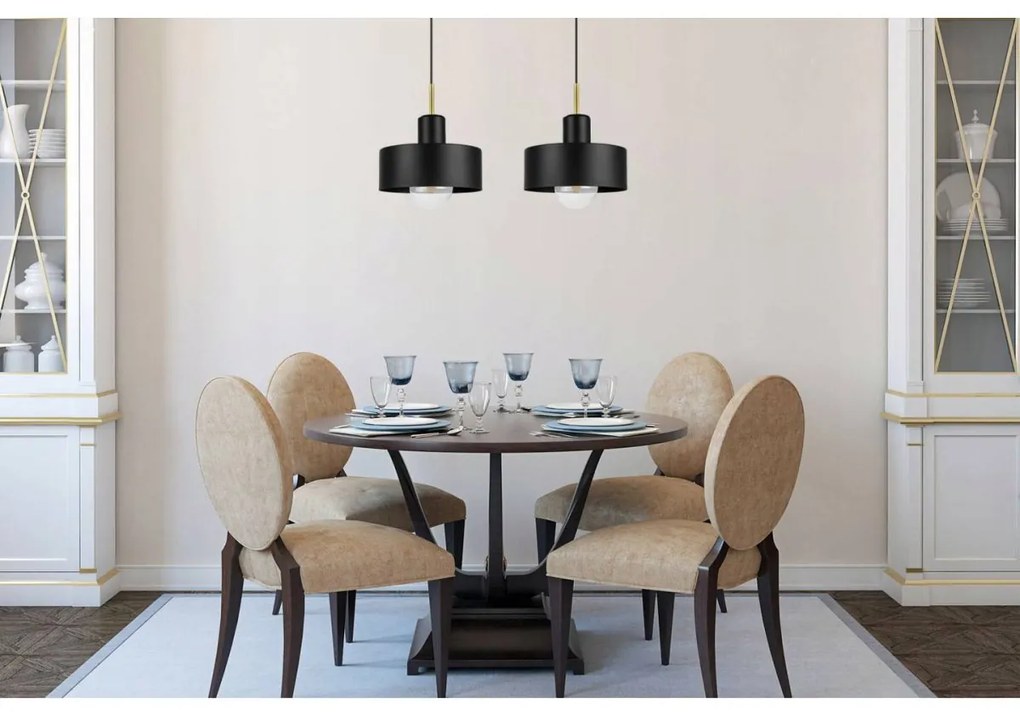 Závesné svietidlo Barcelona, 2x kovové tienidlo (výber z 2 farieb), g