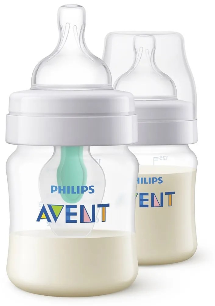 Dojčenská fľaša Avent Anti-Colic s ventilom Airfree 125 ml 2 ks